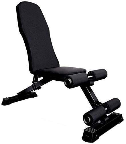 SFSLBFB Einstellbare Hantel Bank Training Fitness Gym Flache Steigung Multiuse Bank Flach/Steigung/Abnahme Workout Übung Multi