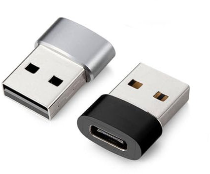 USB to USB C Adapter 2 Pack, Type C Female to USB A Male Port Converter For Apple iPhone 16 15 14 Pro Max MacBook Samsung Galaxy S24 S25 PC Laptop Tablets Car charger Converter Docking Station 10Gbps