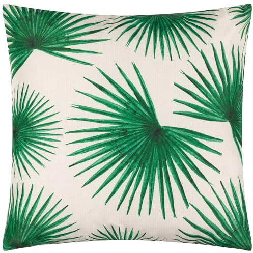 furn. Agave Tropical Outdoor-Kissen mit Polyesterfüllung – Grün – 45 x 45 cm