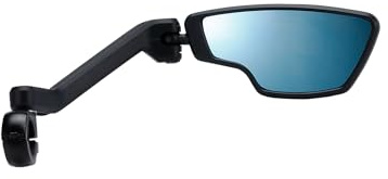 BBB Cycling CityView Fahrradspiegel E-Bike Rechte Seite - Passend für Lenker Ø 19-26 mm - Entspiegelte Beschichtung - Rückspiegel Fahrrad - Schwarz - BBM-05 - Rechts