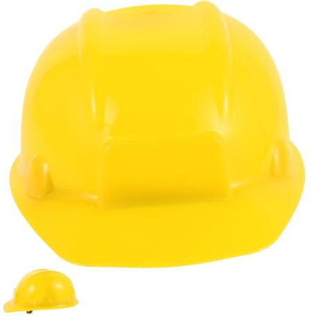 Kisangel Junge Mädchen-bauhelm Aus Gelber Schutzhelm Für Spielzeug Bauhelm Für Kinderkostüm Robustes Design Für Fantasievolles Spielen Modell-haustierhelm Für Puppen