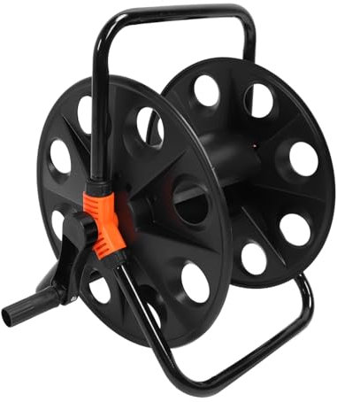 BSIDFEN Avvolgitubo Portatile da Giardino, avvolgitubo per Tubo dell'Acqua da Esterno da 164 Piedi, Supporto Professionale Rinforzato per Tubo dell'Acqua per Giardino Esterno, Auto, Cortile, Prato