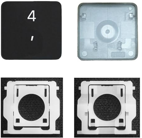 CTBDZ Capuchon de touche individuel avec charnière de remplacement pour MacBook Pro (M1 M2) A2141 A2251 A2289 A2338 A2442 A2485, Remplacement pour MacBook Air A2179 A2337 A2681 Capuchon de touche de