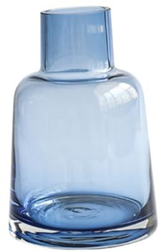HAMPPLIES Blumenglasvase Aus Glas Dekoflasche Für Blumenarrangement Glasblumenvase Für Wohnzimmer Büro Und Tischdeko 5.35 X 3.62 X 1.57 in 1 Stück