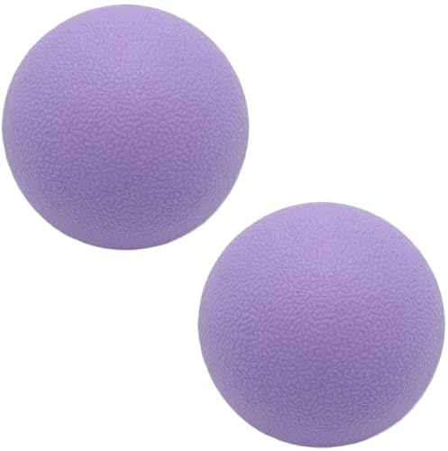 Bola de masaje de lacrosse, bolas de masaje de acupuntura de 2 piezas, bolas de rodillo de pie, bola para yoga, set, pie.