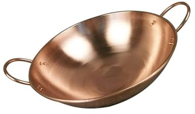 GUHPZA Olla De Cobre para Ajedrea, 28 Cm，Copper-28cm