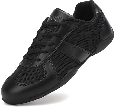 Kvwqoty Zapatillas Cheerleading Niña Cheer Zapatillas Porrista Calzado de Animadora para Mujer Danza Gimnasia Entrenamiento Sneakers Negro 37