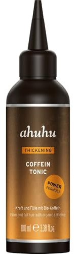 ahuhu Thickening Coffein Tonic Power Formula (100ml) | Haarausfall reduzieren & Haarwachstum fördern, Hair growth serum für kräftigeres Hair