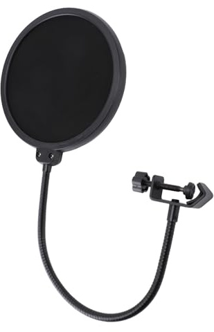 Hidyliu Mikrofon Pop Filter High Clarity Dual Layer Mesh Shield för Röstinspelning och Streaming 1 Stycke