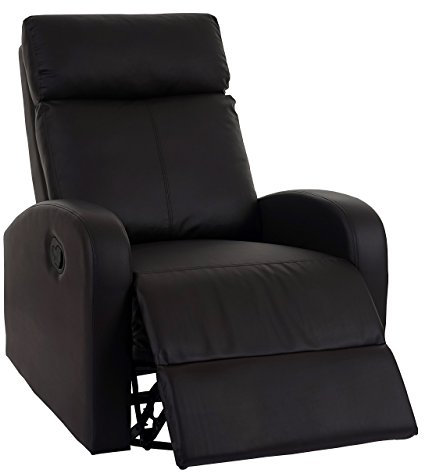 Mendler Fernsehsessel HWC-A54 Premium, Relaxsessel Schaukelstuhl Wippfunktion, drehbar - Kunstleder braun