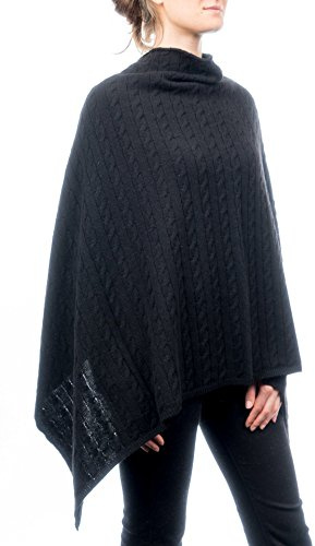 DALLE PIANE CASHMERE - Poncho kashmirblandning - Kvinna, Svart, one size
