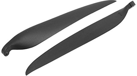 Aexit Pair RC Electrical equipment Glider Plane Black Plastic Folding Propeller Vanes 470mmx254mm