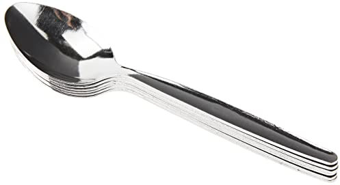 Amefa Lot de 6 cuillères à café, acier inoxydable 18/0, épaisseur 1,8 mm, gris, cuillère