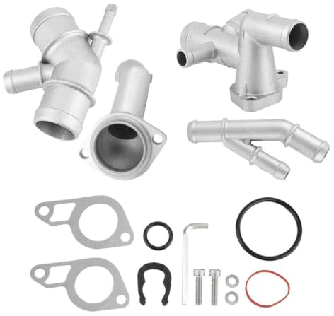 Thermostatgehäuse Aluminiumguss CNC für MK4 Golf 1.8T für Flangia Kühler Flangia Aluminium 1,8t Thermostat VAG 1,8t Golf Thermostat 4 Thermostat Golf VAG1,8t ther