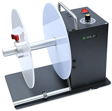 U.S. Solid Automatische Etikettenaufwickler, 1/1,5/3 Kernhalterung, max. Etikettenbreite 120 mm, beidseitige Umwicklung