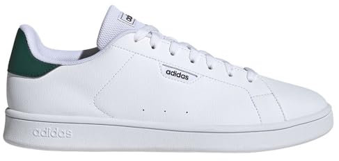 adidas Hombre Urban Court Shoes, FTWR White/FTWR White/Collegiate Green, 42 EU