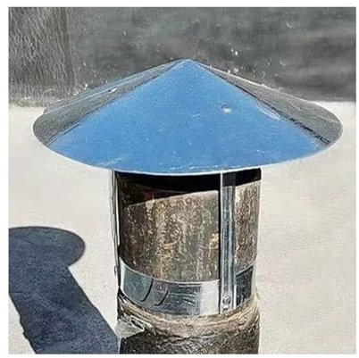 Comignolo antipioggia，Cappuccio di ventilazione,Comignolo multiuso superiore,Impermeabile e antivento,Isolamento perfetto,Copertura di ventilazione,Comignolo superiore ( Size : D21cm*40cm/8.27in*15.75