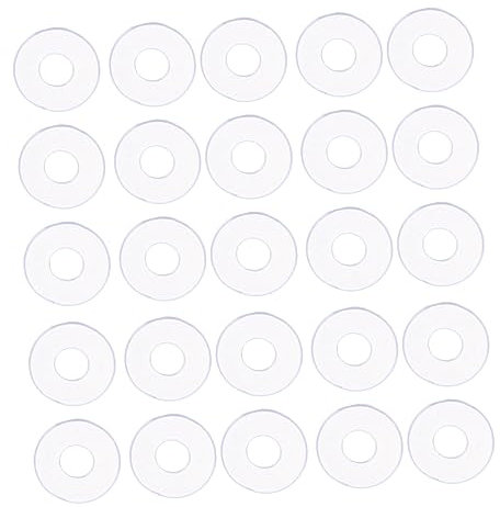 Gatuida 200pezzi Rondelle Di Plastica Trasparenti Sostitutive Per Maniglie Di Doccia Facili Da Installare e Resistenti