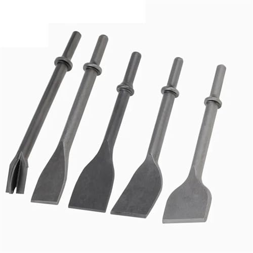 20/30/40/50 mm Luftmeißel, Betonmeißel, Fliesenmeißel, pneumatischer Meißel for Entfernen von Fliesen/Mörtel, Luftmeißelhammer (Color : 20mm Impact Chisel)