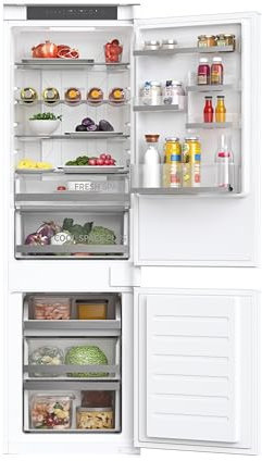 Hoover HOBT5518DWK-1 Integrated Total No Frost Fridge Freezer 248L Total Capacity, 70:30 split, White, D Rated