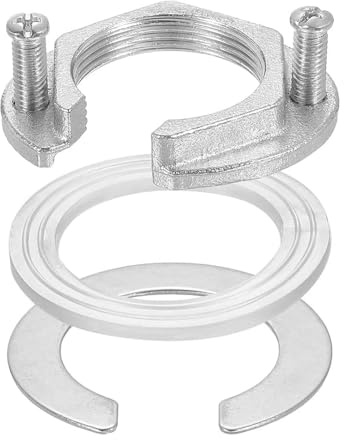 Ieron 2-teiliges Set mit Befestigungsmuttern für Wasserhähne, Muttern zum Lösen von Wasserhähnen aus Edelstahl, Befestigungsmaterial für Wasserhähne zur Installation in Küche und Bad