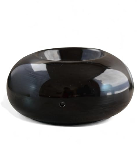 Zen’Arôme Diffusor mit sanfter Wärme EXCLU0 Schwarz - Aromatherapie-Brenner und Raumduft - Selbstregulierende Temperatur - Aus Keramik gefertigt - Kompakt, unauffällig und leise - H 7cm