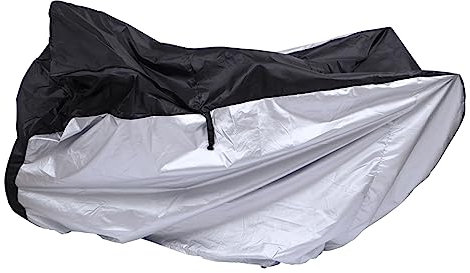 BESPORTBLE Silver Coated Bike Cover Bike Protective Cover Heavy Duty Outdoor Bicycle Rain Shield Lock Holes Lightweight Easy to Carry