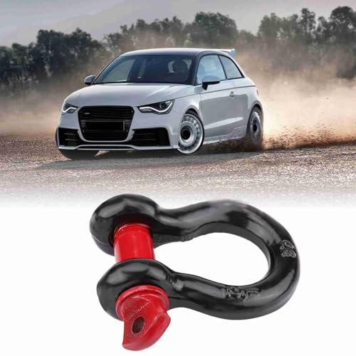 SustVita Off Road Towing Shackle 2T, Heavy Duty Galvanized Vehicle Recovery D loop Shackle for Truck Towing (2T)