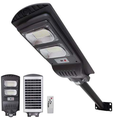 LED ATOMANT Farola LED Solar 100W Luz Fria IP65 con Sensor y Poste | Mando a distancia