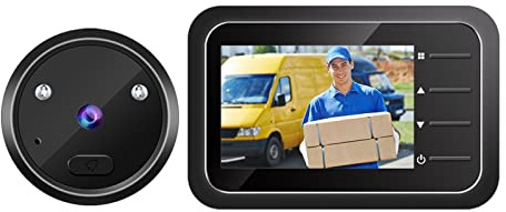 LNHHG Video Doorbell Video Peephole Doorbell Camera Video-eye Auto Record Electronic Night View Digital Door Viewer Entry Home Security