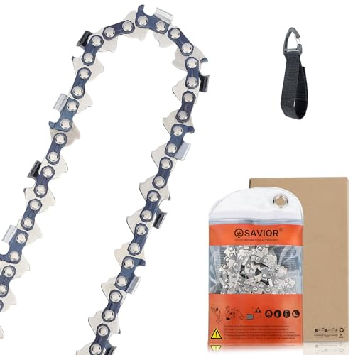 Savior Chainsaw Chain for 18 Inch Bar, 72 Drive Links, .058 Gauge, .325 Pitch, Low-Kickback Chains Compatible with Husqvarna, Makita, Dolmar and More