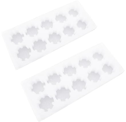 Hemobllo Set 2 Vassoi Portauova Antiurto in Materiale Alimentare, 10 Griglie Indipendenti, Scatole per Conservazione Uova per Cucina e Ristoranti, Portauova Leggeri e Sicuri