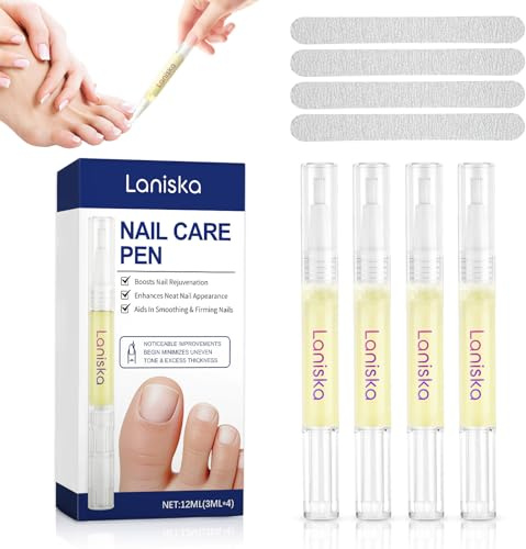 4 Piezas Nail Care Pen,Aceite para Cuticulas,Aceite para Uñas,Pluma Lápiz para Cuidado de Uñas,Bolígrafo de aceite para cutículas,para Agrietadas y Secas para Uñas