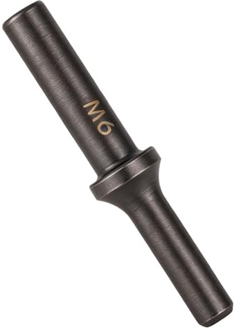 Penitue A1620 Pneumatic Rivet Hammer Bit, Black Solid Air Hammer Tool Kit for 3/16 Universal Dome & Brazier Head Rivets for Aluminum & Steel