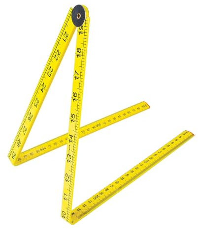 Silverline Folding Rule 1000mm (733241), Yellow