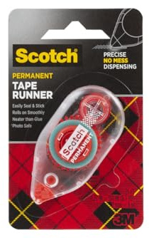 Scotch Doppelseitiger Kleberoller, 0,7 cm x 7,6 m (6061)