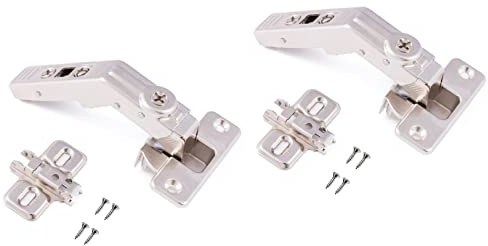 Blum INC. 79t8500 Clip Top Full Overlay Schraub Falttür Schrank Tür Scharniere mit 60 Grad Winkel und selbst Close Funktion, vernickelt