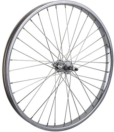 Wheel Master Rear Bicycle Wheel 24 x 2.125 36H, Steel, Bolt On, Silver