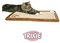 TRIXIE Kratzmatte 55 x 35 cm - Sisal - zum Aufhängen oder Hinlegen - Plüschrand - Spielball - beige - 4325