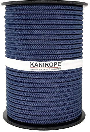 Kanirope® PP Seil Polypropylenseil MULTIBRAID 8mm 100m Farbe Marine (0112) 16x geflochten
