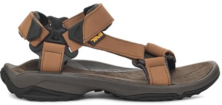 Teva Terra Fi Lite läder M ankelsandaler för män, Brun, 44.5 EU