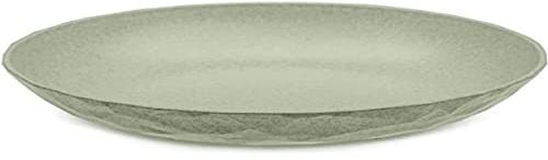 Koziol CLUB PLATE 220mm Teller | 8 Stück | Ø 22 cm, bruchfest, stapelbar | Mehrweg, biozirkulärer Kunststoff, spülmaschinengeeignet, melaminfrei | Party, Picknick, Camping (organic green, Ø 22 cm)