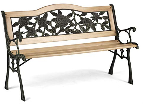 Sofotel Trädgårdsbänk, sittbänk, trädgårdsmöbler, bänk, gjutjärn, rosor, Gardi