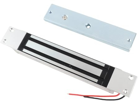 Serrure Magnétique électrique, Serrure D'électroaimant à Force de Maintien DC12V 280 kg / 600 lb avec Mode NC Sécurisé, pour Système de Contrôle D'accès de Porte