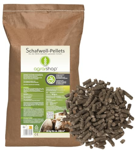 Agrarshop Schafwollpellets 20 kg organischer Universaldünger Naturdünger