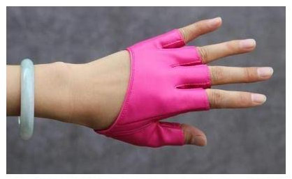 Winterhandschuhe Frauen Pu-Leder Fingerloser Handschuh Sport Reitmotor Für Goth Punk Rock Lolita Harajuku Bühnenparty Kostüm