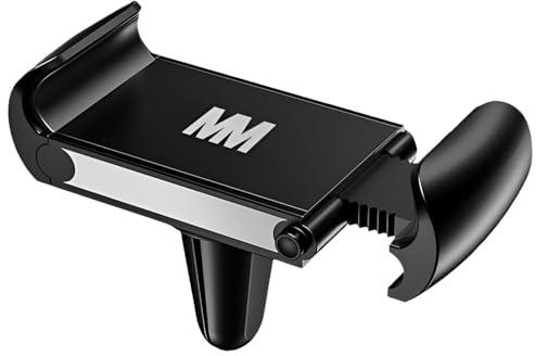 MMOBIEL Car Phone Holder Air Vent Mount– Air Vent Clip - Fits All Smartphones – Hands Free Phone Cradle Mount – Reliable and Stable Stand - Black