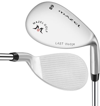 MAZEL Golf Wedges 68,70,72 Degree Golf Lob Wedge 35 Inch Right Handed, QPQ Black,CNC Milled Face Sand Wedge Golf Club for Men