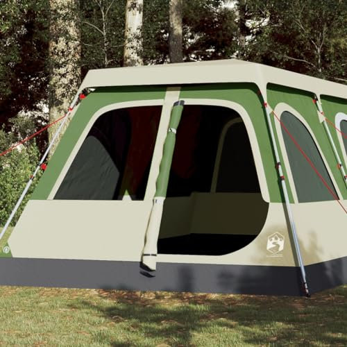 Rantry Familienzelt mit Kuppel für 10 Personen, grün, schnelle Freigabe, Möbel, Campingzelt, Strandzelt, Trekkingzelt