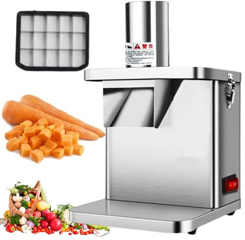 LFfwynog Rallador eléctrico, ralladores de 250 W, máquina Profesional para ensaladas, ralladores eléctricos para Cocina, ralladores para Ensalada picada, máquina de Ensalada eléctrica,15 * 20mm